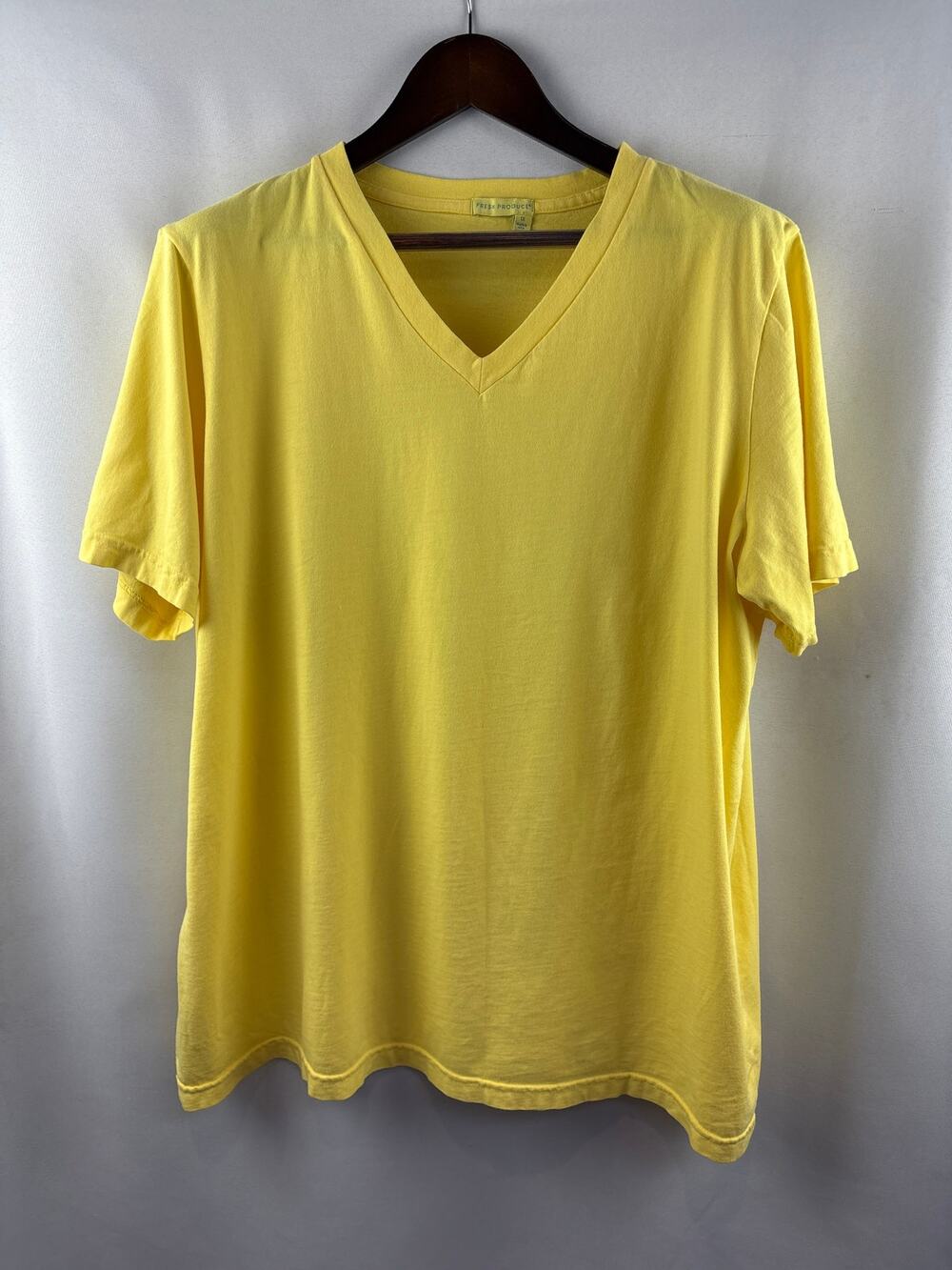 Women’s Fresh Produce Size 1X Bright Yellow T-Shirt